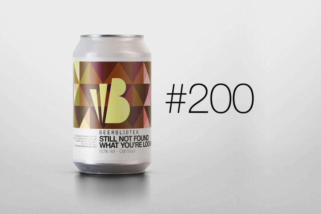 Beerbliotek has brewed 200 different beers since they started, Number 200 is an Oat Stout called "Still not found what you're looking for?"