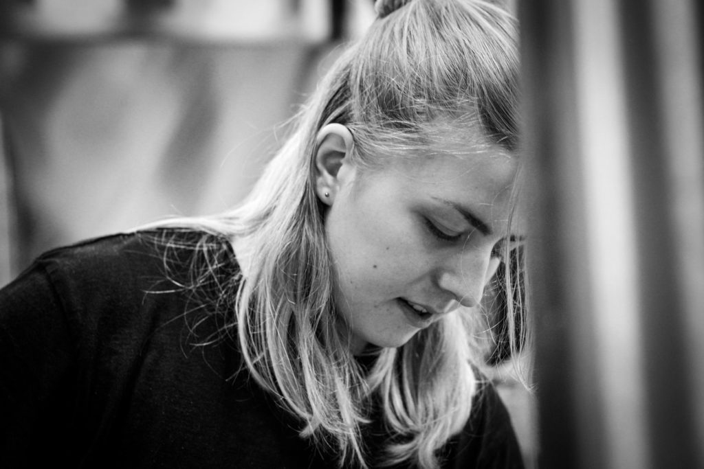 Molly Hedenquist, a brewery intern at Beerbliotek, a Swedish Craft Beer Brewery in Gothenburg.