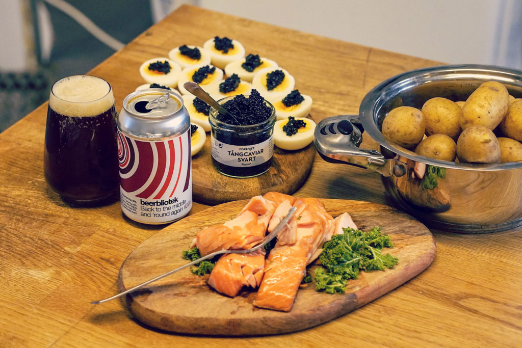 Beerbliotek Craft Brewery, Christmas lunch 2020, beer recommendations for a Swedish Christmas dinner table (Julbord).