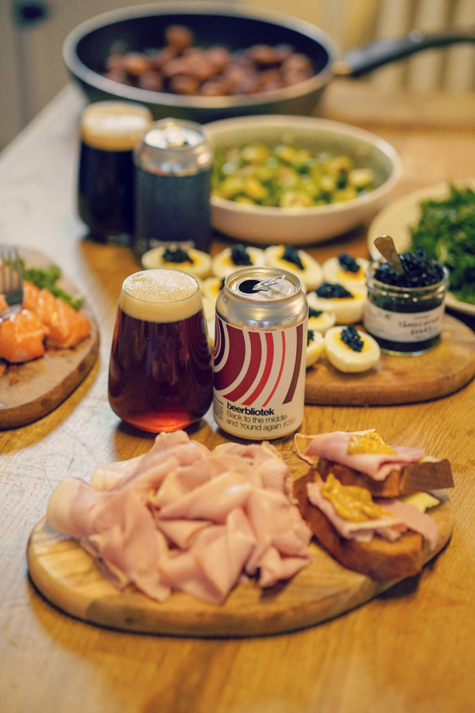 Beerbliotek Craft Brewery, Christmas lunch 2020, beer recommendations for a Swedish Christmas dinner table (Julbord).