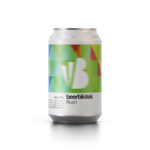 A can packshot of Rush, a Hazy IPA, brewed in Gothenburg, by Swedish Craft Brewery Beerbliotek.