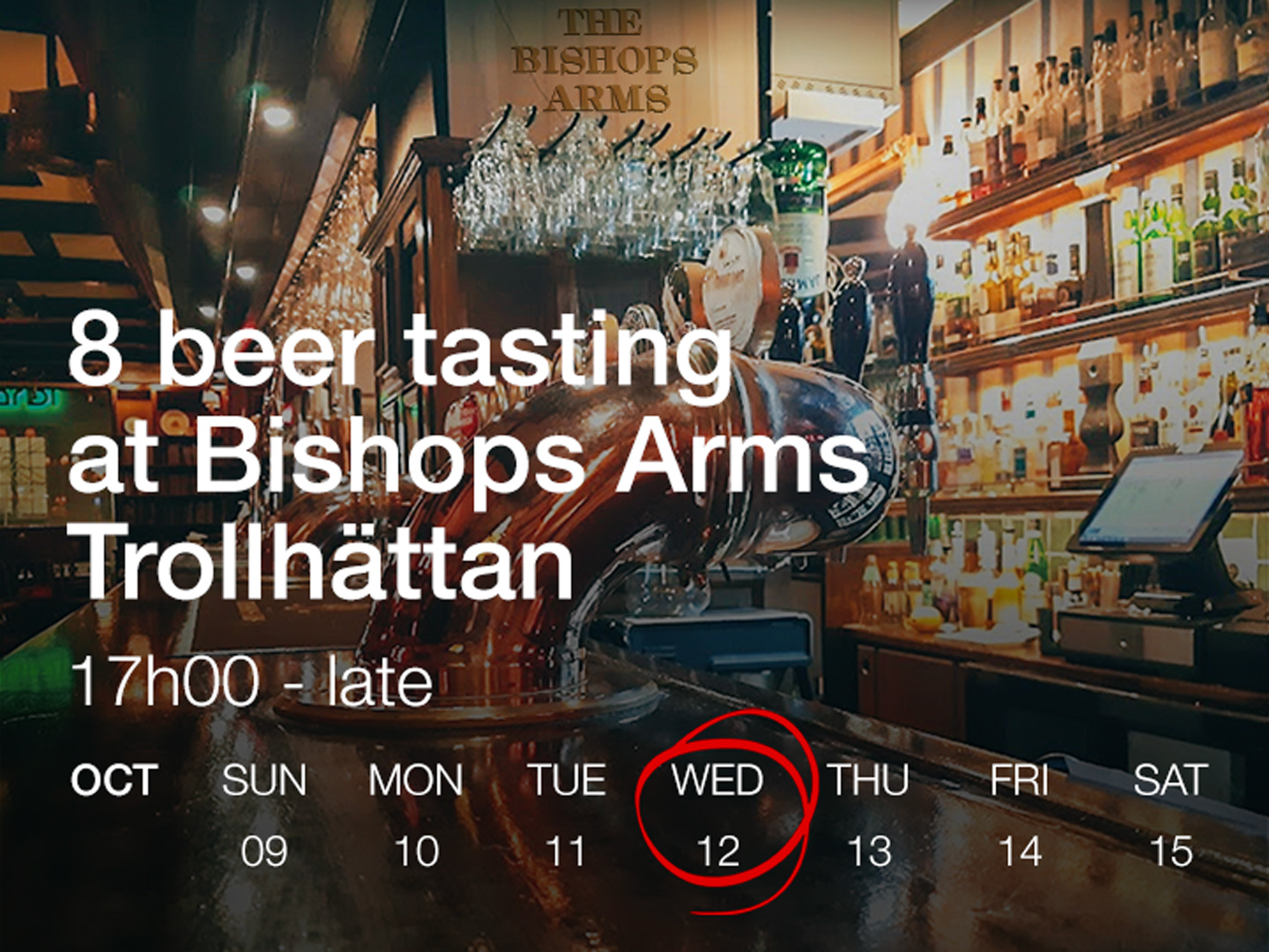 Beerbliotek Event at Bishops Arms Trollhättan