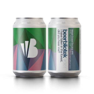 Two cans of I have fallen in the forest, did you hear me? a West Coast Double IPA brewed by Swedish Craft Brewery Beerbliotek at their Kungssten Brewery in Gothenburg.