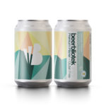 Two can packshot of Premium Pilsner Gluten-free, the German Pilsner brewed by Swedish craft Brewery Beerbliotek.